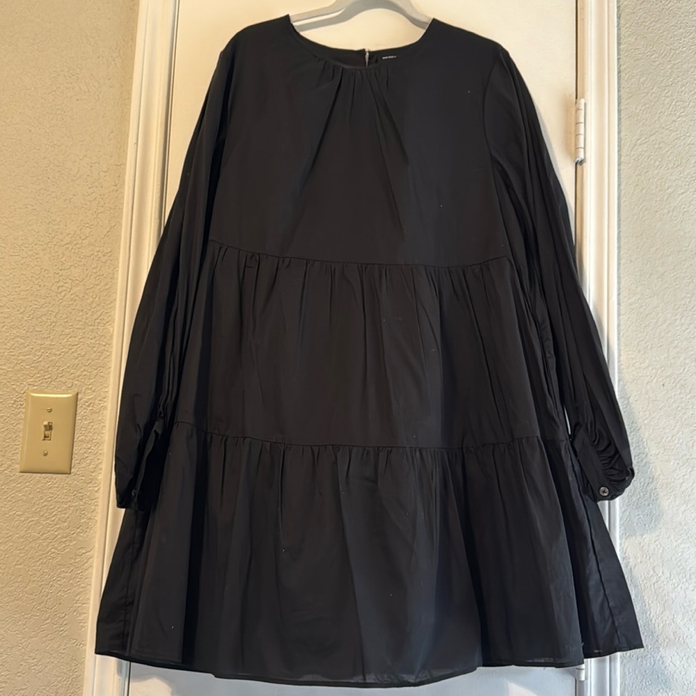 Who What Wear knee length black dress